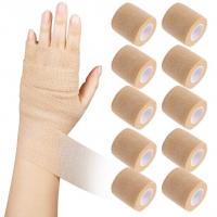 China Self Adhesive Sports Tape Wrist Ankle Sterile Gauze Bandage Rolls Surgical Gauze Rolls factory