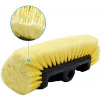 China 10  Yellow Quad All Sided Car Detailing Brush With Soft Bristle RV Truck Use for sale