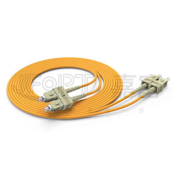 Quality SC/UPC - SC/UPC Duplex Patch Cord Multimode OM1 OM2 OM3 OM4 OM5 YOFC Corning Fiber for sale