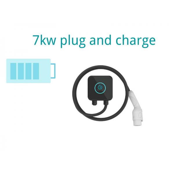 Quality 0.7m Cable 3 Phase Wall Mounted Electric Car Charger LEVEL 2 MODE 2 for sale