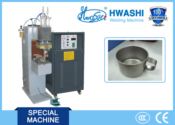 Quality CE Standard Capacitor Welding Machine , Cup Handle Stainless Steel Spot Welder for sale