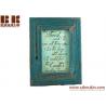 China Blue Peacock Picture Frame / Barn wood frame / Rustic frame / Reclaimed wood picture frame factory