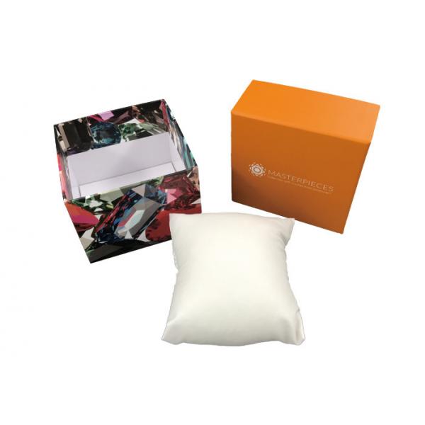 Quality Orange Exquisite Paper Gift Packaging Box , Apple Watch Packaging Box for sale