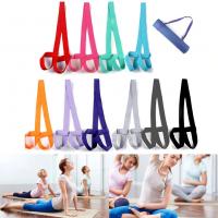 China Gym Yoga Props Adjustable Yoga Mat Strap Mat Sling Carrier Shoulder Belt Exercise factory