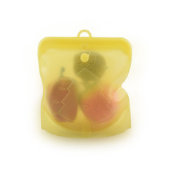 Quality Airtight Silicone Food Pouches 1500ml Reusable Silicone Bags For Sandwich Snack for sale