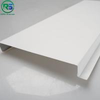 China Unperforated Drop Aluminum Strip Ceiling White Powder Coating G Shaped factory