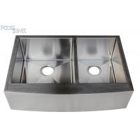 China Farm Apron Stainless Steel Kitchen Sink Double Bowl Polished Finished factory
