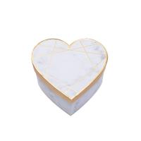 China Heart Shape Marbling Cardboard Paper Gift Box Valentine'S Day Candy Box Set For Lady'S Gift Perfume factory