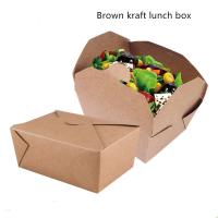 China Custom Printed Lunch Box Brown Kraft Burger Box Packaging factory