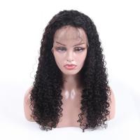 China Genuine 100 Percent Human Hair Lace Wigs Jerry Curl No Synthetic Hair factory