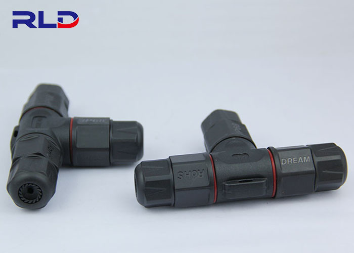 China 3 Way 2 Pins 3 Pins Waterproof Power Connectors For Led Outdoor Lighting factory