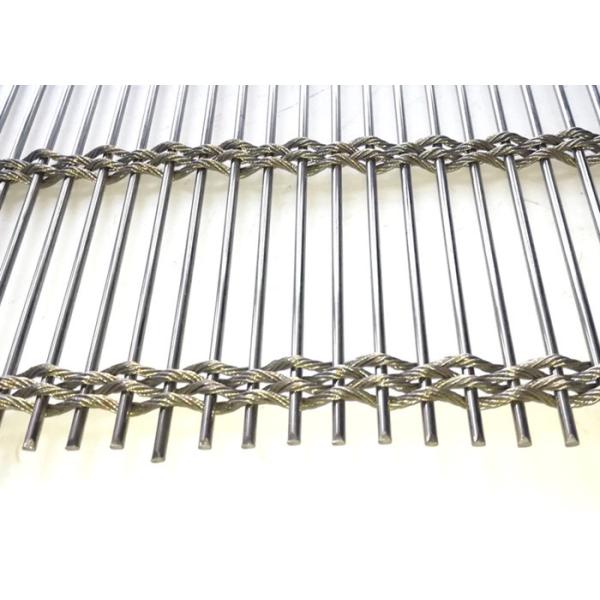 Wire Rope Rod Pack Wire Rope Rod Woven Soft 63% Stainless Steel Architectural Mesh For ...