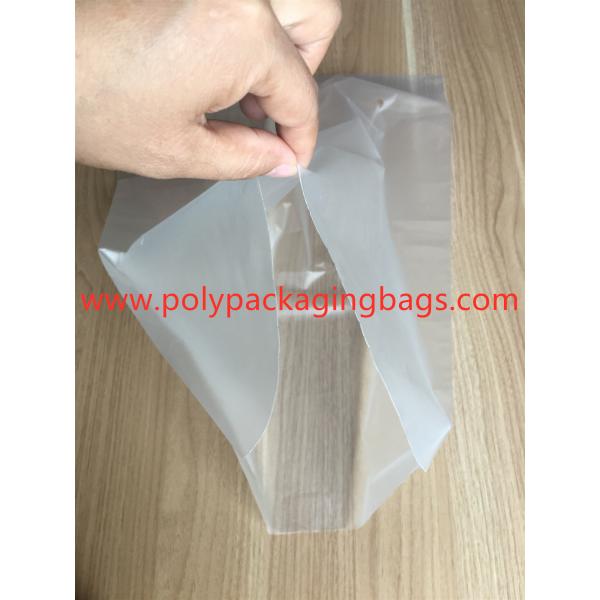 Quality 3 Sides Sealed Packaging Poly Bags Environmental Protection White Transparent for sale