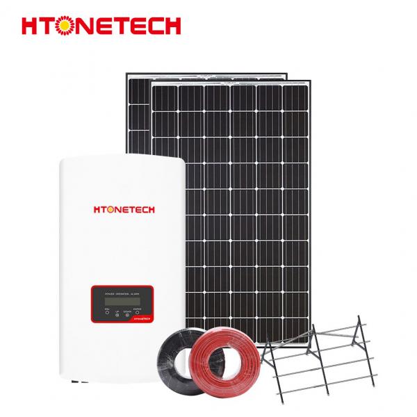 Quality 11 Kwp On Grid Solar Power Systems High Transparency Tempered Glass for sale