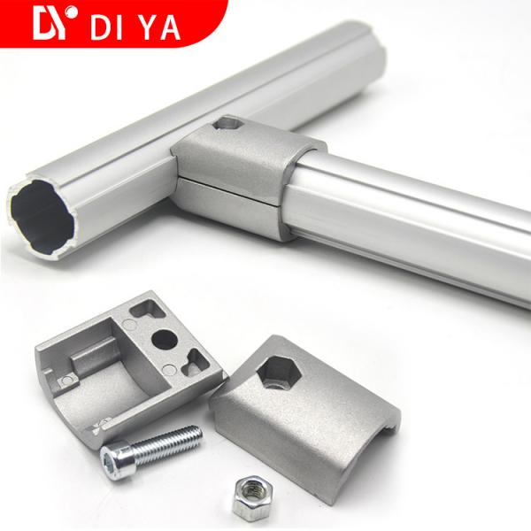 Quality DY11 Industrial OD 28mm Cylindrical Profile Aluminium Lean pipe /Tube for Workshop for sale