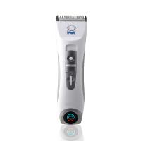 China Silver Color Professional Pet Clippers , Pet Fur Trimmer With Digital LCD Display factory