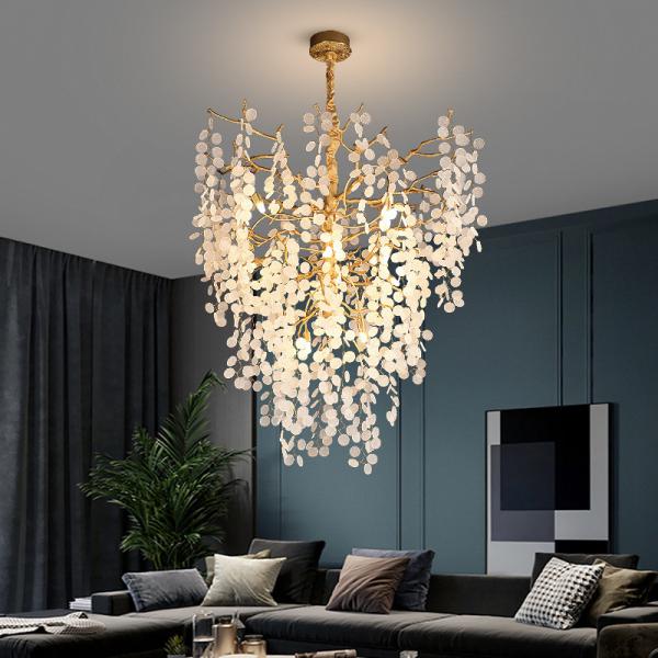 Quality Big Huge Huge Customized Pendant Lamp 9500lm Prefabricated Villa Luxury Pendant Ceiling Lights for sale