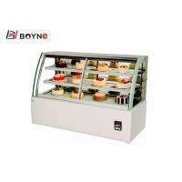 China Table Top Chilled Cake Display Fridge Stainless Steel Air Cooling Demisting Hollow Glass 580W for sale