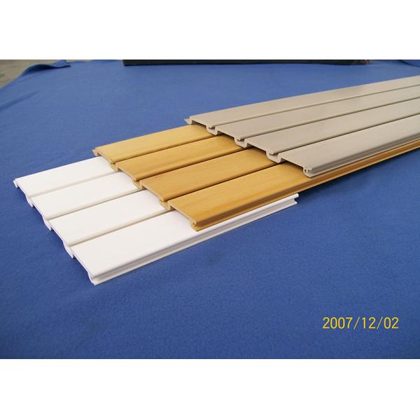 Quality Water Proof PVC Slatwall Panels For Garage Basement Wall System Panelings for sale
