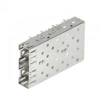 China 1761014-3 Position SFP Cage Ganged (1 x 2) Connector Press-Fit Through Hole factory