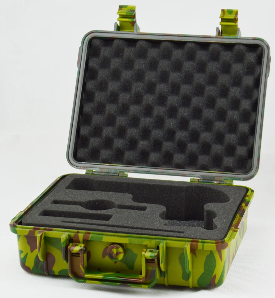 Quality 11.5 X 8.5 X 4.5 Inches Military Gun Case with Protective Key Lock for sale