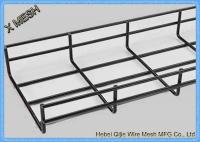 China Galvanized / Powder Coated Wire Mesh Cable Tray , Metal Mesh Tray SGS Listed factory