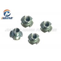China Zinc Plated Haina Custom Fasteners Square Head Gr 4.8 Tee Nut / T Nut With 4 Prong factory