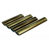 Quality Polishing Gold and Champagne Aluminium Profile , 6063-T6 Aluminum Tube for sale