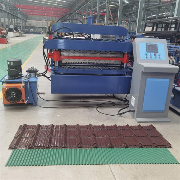 Quality Steel Coil Trapezoidal Roof And Corrugated Roof Double Layer Roll Forming Machine for sale