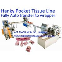 China Paper Handkerchief 100 Bag/Min 200mm Pocket Tissue Machine factory