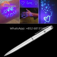 China Plastic Spy Pen UV Light Ultraviolet Ink Magic Marker Pens For Secret factory