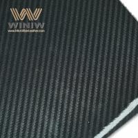 China Black Microfiber PU Material Faux Leather Car Fabric For Upholstery factory