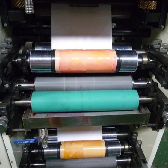 Quality 4 Color Roll Flexo Label Printing Machine 320mm 80m/Min#±0.1mm Accuracy Label Flexo Printer#450mm Max printing width for sale