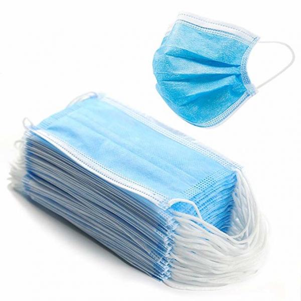 Quality Adult Disposable Mouth Mask / Earloop Procedure Masks Dust Proof for sale