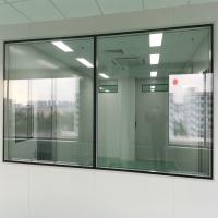 China Custom Dust Free Toughened Glass Window Inlined With SS304 Clean Room factory