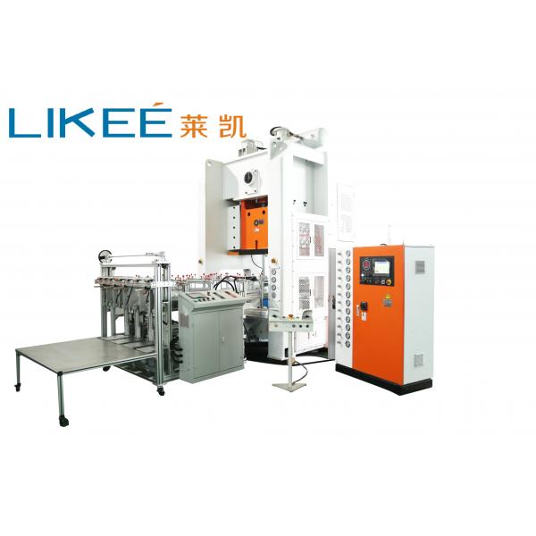 Quality 4 Cavities Automatic Aluminum Foil Container Making Machine 17.5KW 80Ton Press for sale
