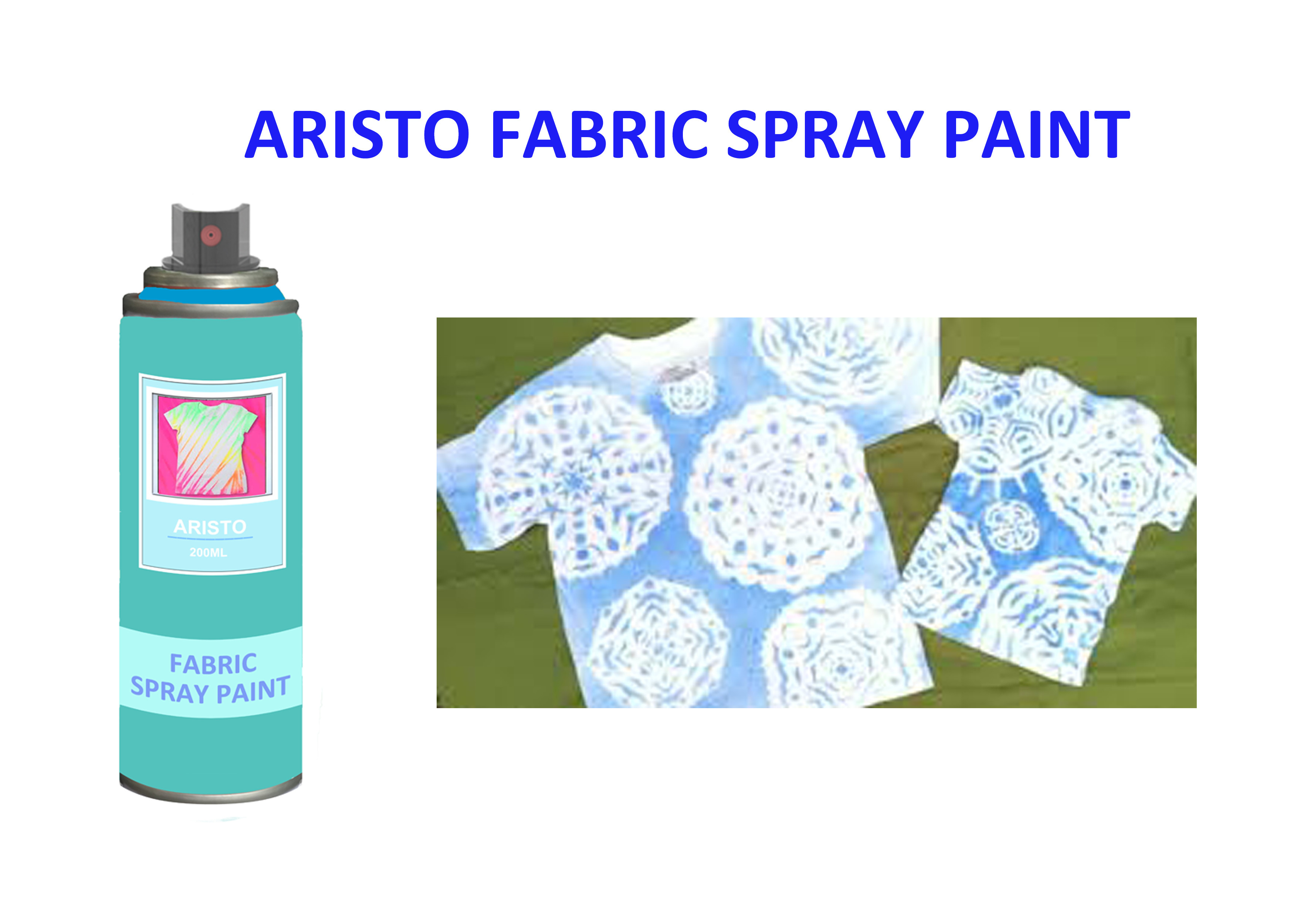 China Alcohol Based Non - fading T Shirt Spray Paint Pink Blue Green Red Textile Painting Spray factory