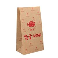 China Recyclable Brown Paper Bread Bag 8 Color Waterbased Ink Printed factory