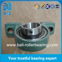 China Green 40mm Pillow Block Bearing Low Friction Chrome Steel With Cast Iron Housing factory