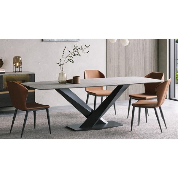 Quality Stainless Steel Home Dining Room Furnitures Table Height 78cm OEM ODM for sale