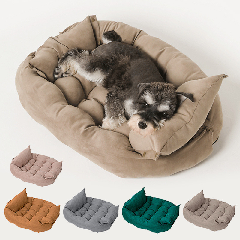 China Folding Square Pet Sofa Cushion 100% Cotton Deformable Multifunctional factory