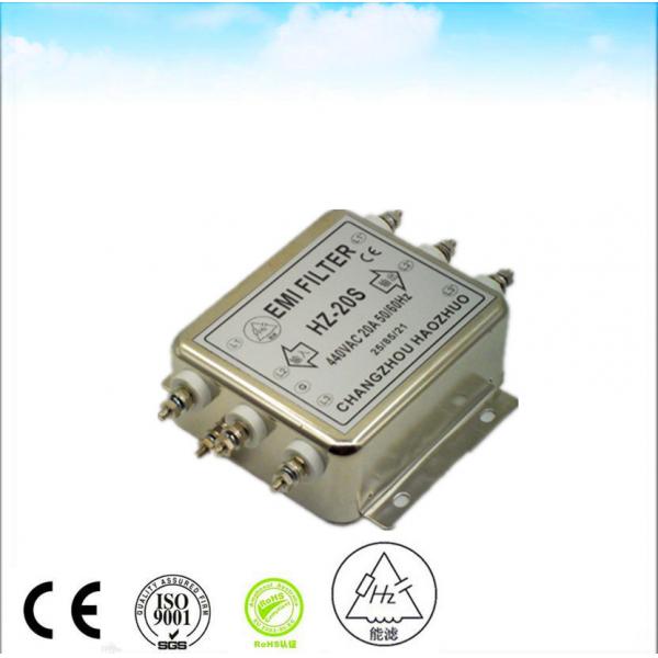 Quality Solar Inverter Passive 3 Phase RFI EMI Filter For Dc Dc Converter 440 480VAC 5A for sale