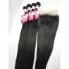 China 100% Raw 10A Virgin Peruvian Remy Human Hair Weave 100g / Piece Natural Black factory