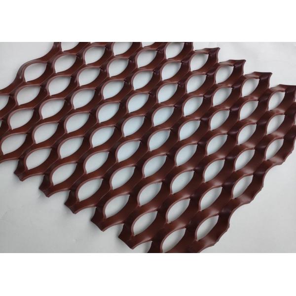 Quality Akzonobel PVDF Expanded Metal Mesh 5.5mm 6.0mm Wall Cladding Ventilated Facades for sale