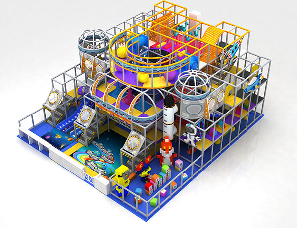 Quality Space Themed Kids Indoor Playground Equipment Multilevel With EPP Blocks for sale