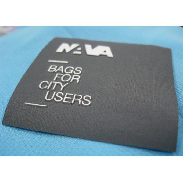 Quality Flat Style Colorful Clothing Brand Labels , Cute Fabric Name Labels For Clothing for sale
