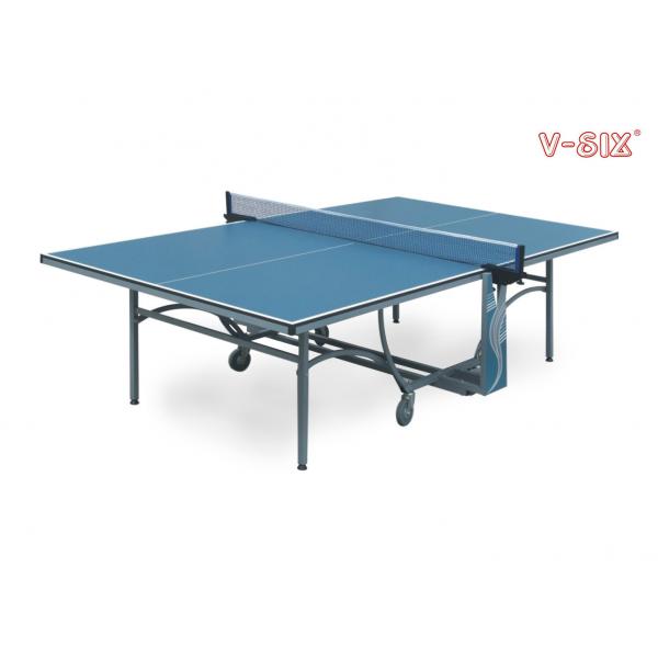 Quality Environmental Protection Fold Up Ping Pong Table 1525 X 2740 X 760mm With U Style Legs for sale