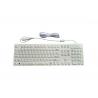China Non Flexible Washable Medical Keyboard EMC PS2 Cable Carbon - On Gold Core factory