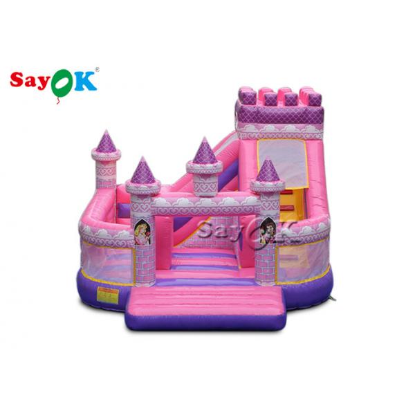 Quality Kid Waterproof Princess Pink Inflatable Boucing Castle 5x5.5x4.2m for sale