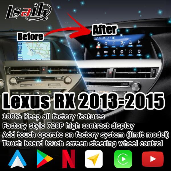 Quality 10.25 Inches Lexus Android Screen DSP Adjustment Lsailt For RX350 RX450h for sale